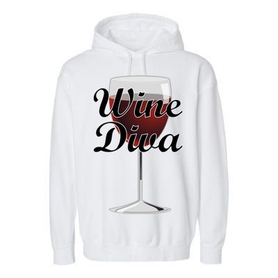 Wine Diva Garment-Dyed Fleece Hoodie