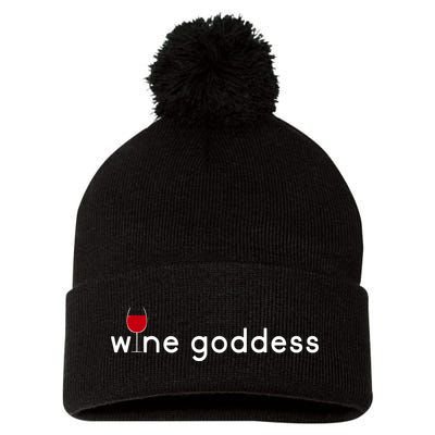 Wine Goddess Pom Pom 12in Knit Beanie