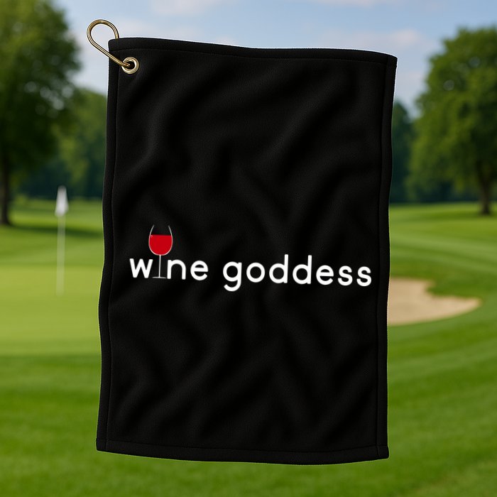 Wine Goddess Golf Towel