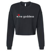 Wine Goddess Cropped Pullover Crew