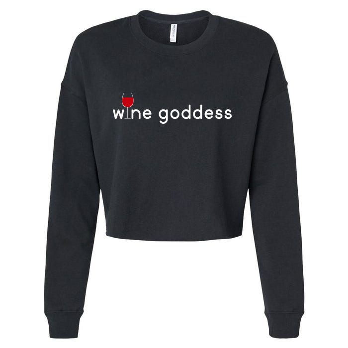 Wine Goddess Cropped Pullover Crew