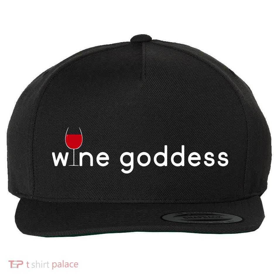 Wine Goddess Wool Snapback Cap