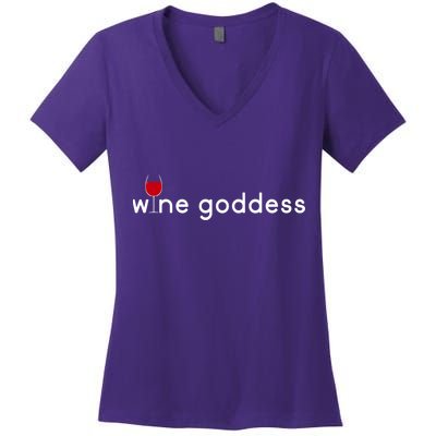 Wine Goddess Women's V-Neck T-Shirt