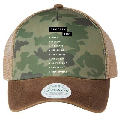 Wine Grocery List Legacy Tie Dye Trucker Hat
