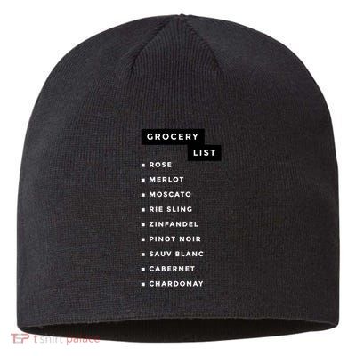 Wine Grocery List Sustainable Beanie