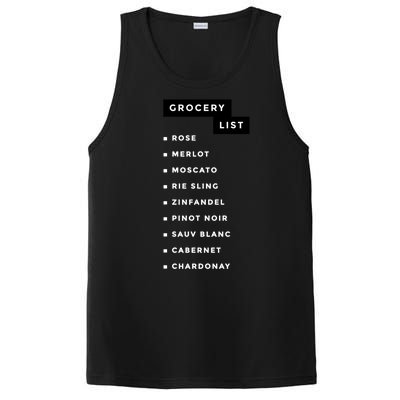 Wine Grocery List PosiCharge Competitor Tank