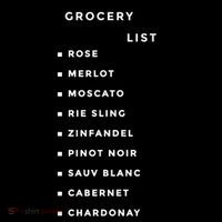 Wine Grocery List Toddler T-Shirt
