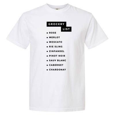 Wine Grocery List Garment-Dyed Heavyweight T-Shirt