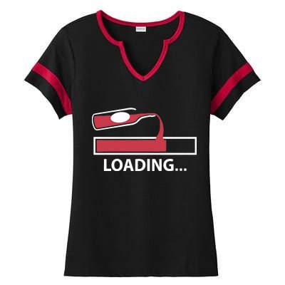 Wine Loading Ladies Halftime Notch Neck Tee