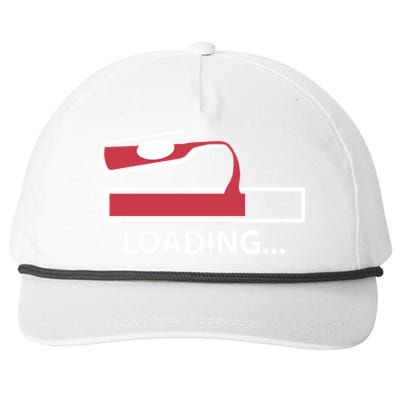 Wine Loading Snapback Five-Panel Rope Hat