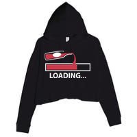 Wine Loading Crop Fleece Hoodie