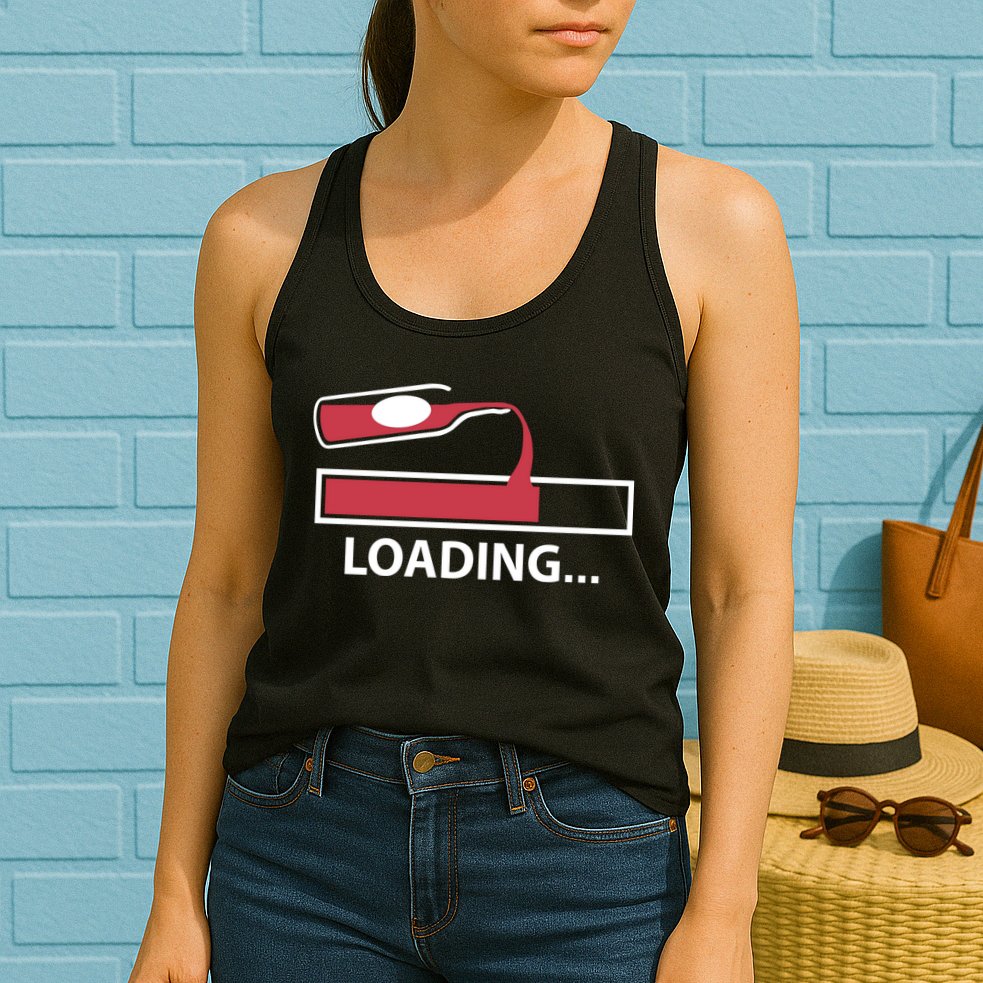 Wine Loading Womens Tank Top