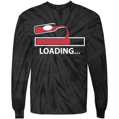Wine Loading Tie-Dye Long Sleeve Shirt