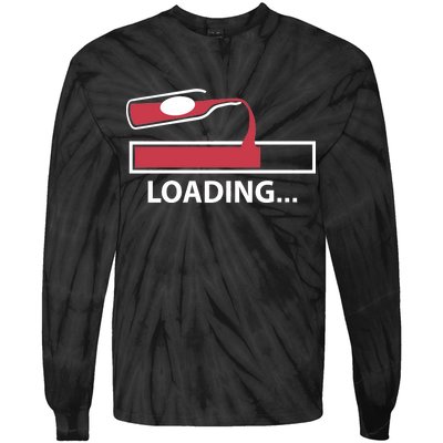 Wine Loading Tie-Dye Long Sleeve Shirt