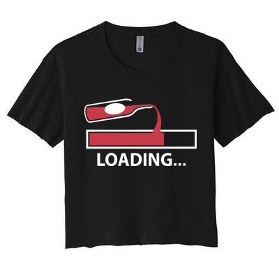 Wine Loading Women's Crop Top Tee