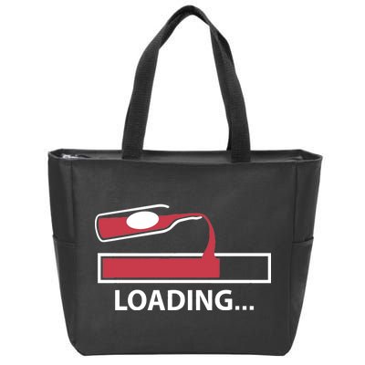 Wine Loading Zip Tote Bag