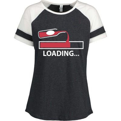 Wine Loading Enza Ladies Jersey Colorblock Tee