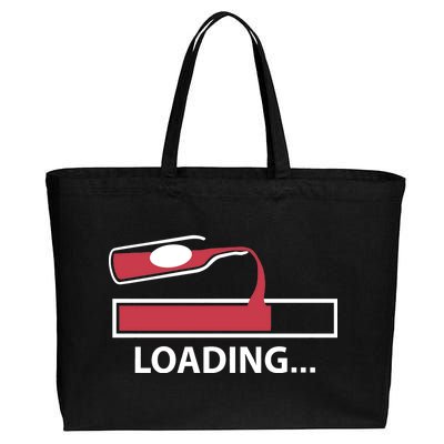 Wine Loading Cotton Canvas Jumbo Tote