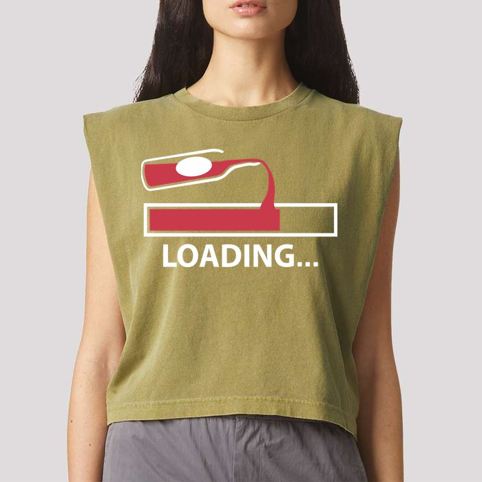 Wine Loading Garment-Dyed Women's Muscle Tee