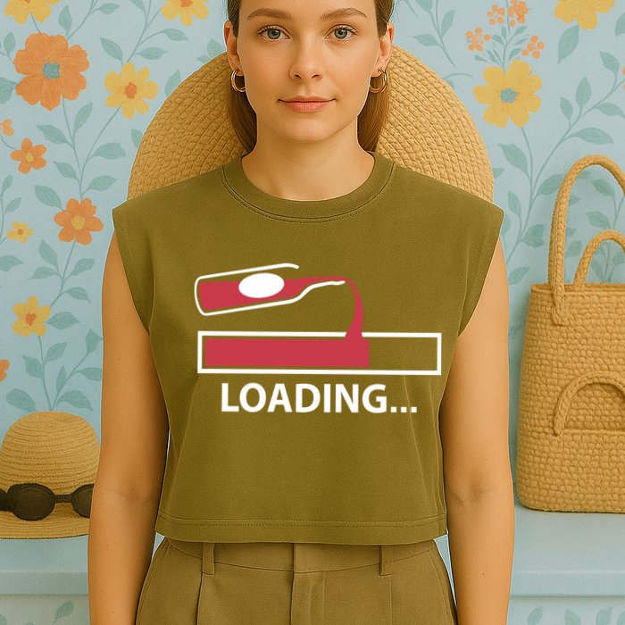 Wine Loading Garment-Dyed Women's Muscle Tee
