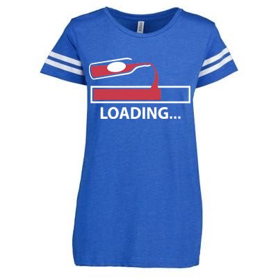 Wine Loading Enza Ladies Jersey Football T-Shirt