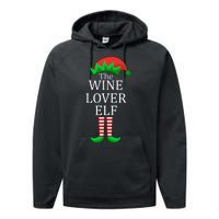 Wine Lover Elf Family Matching Christmas Performance Fleece Hoodie