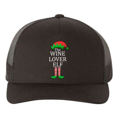 Wine Lover Elf Family Matching Christmas Yupoong Adult 5-Panel Trucker Hat