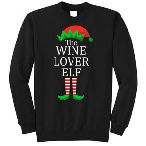 Wine Lover Elf Family Matching Christmas Sweatshirt