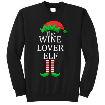 Wine Lover Elf Family Matching Christmas Sweatshirt