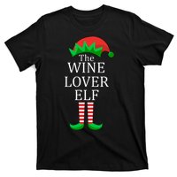 Wine Lover Elf Family Matching Christmas T-Shirt