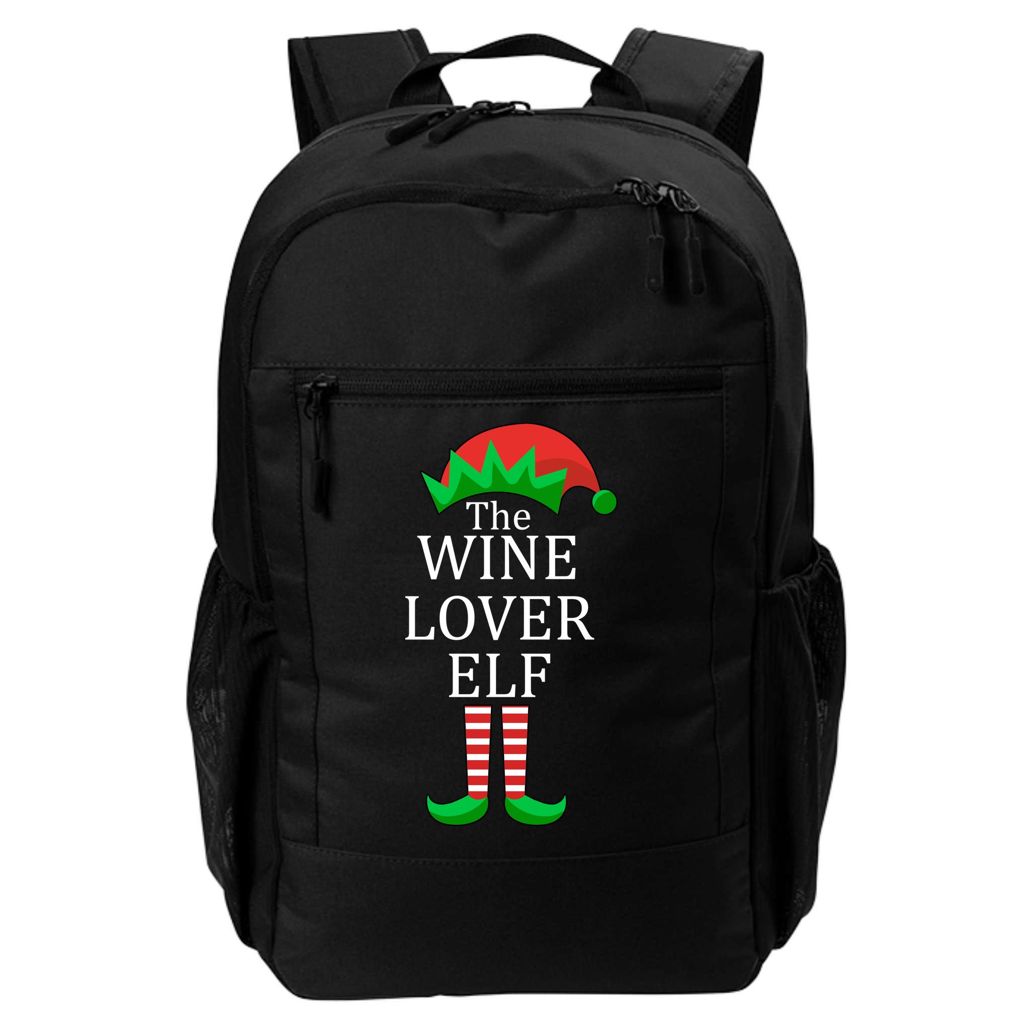 Wine Lover Elf Family Matching Christmas Backpack