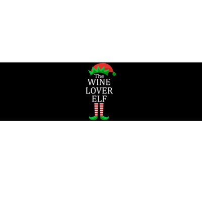 Wine Lover Elf Family Matching Christmas Bumper Sticker