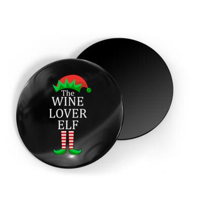 Wine Lover Elf Family Matching Christmas Magnet