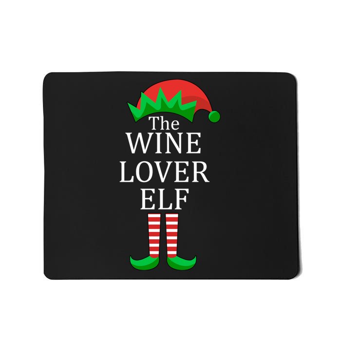 Wine Lover Elf Family Matching Christmas Mousepad