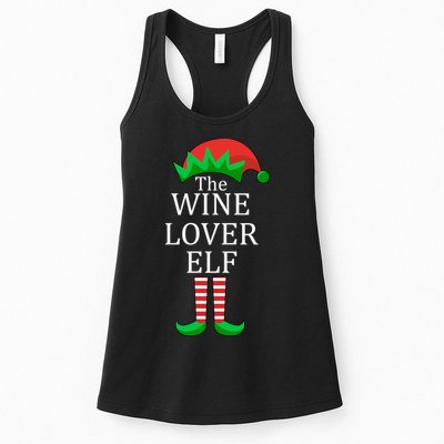 Wine Lover Elf Family Matching Christmas Womens Tank Top