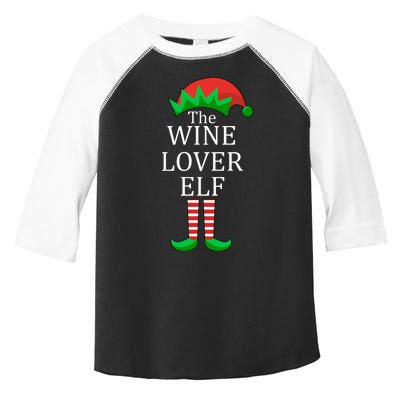 Wine Lover Elf Family Matching Christmas Toddler Fine Jersey T-Shirt