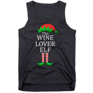 Wine Lover Elf Family Matching Christmas Tank Top