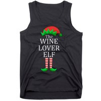 Wine Lover Elf Family Matching Christmas Tank Top