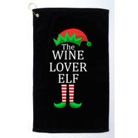 Wine Lover Elf Family Matching Christmas Golf Towel