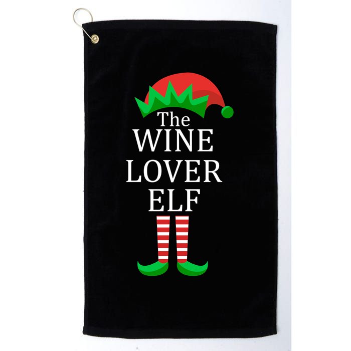Wine Lover Elf Family Matching Christmas Golf Towel