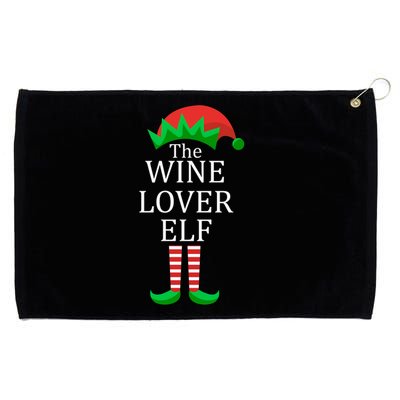 Wine Lover Elf Family Matching Christmas Grommeted Golf Towel