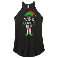 Wine Lover Elf Family Matching Christmas Women's Perfect Tri Rocker Tank