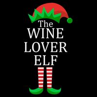 Wine Lover Elf Family Matching Christmas Kids T-Shirt