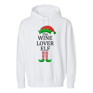 Wine Lover Elf Family Matching Christmas Garment-Dyed Fleece Hoodie