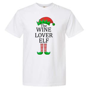 Wine Lover Elf Family Matching Christmas Garment-Dyed Heavyweight T-Shirt