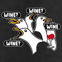Wine Seagulls Cool Comfort Performance Bucket Hat