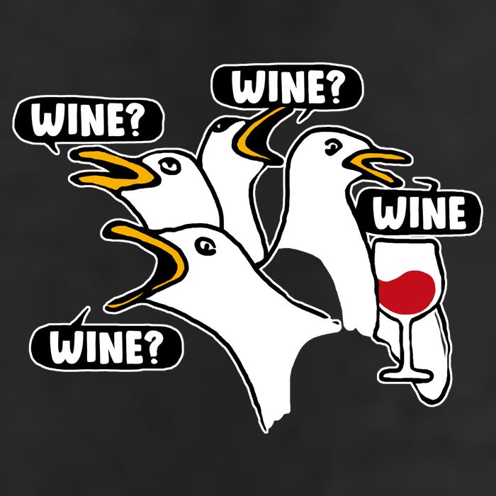 Wine Seagulls Cool Comfort Performance Bucket Hat