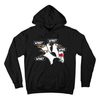 Wine Seagulls Hoodie