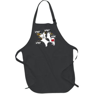 Wine Seagulls Full-Length Apron With Pockets