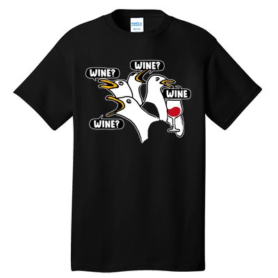 Wine Seagulls Tall T-Shirt